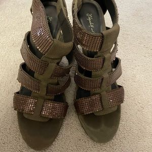 Elizabeth and James wedge sandals
